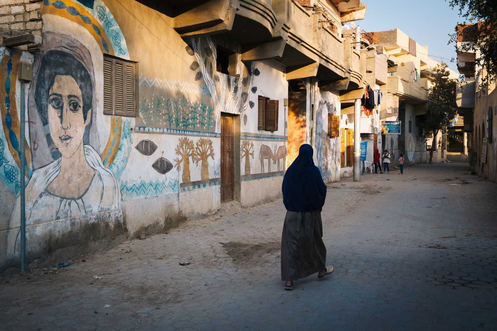 Street scene in Fayoum, Egypt — photo from Memphis Tours